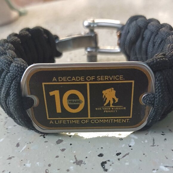 Survival Straps Other - Survival Straps Wounded Warrior 10 Year Anniversary Paracord Bracelet.